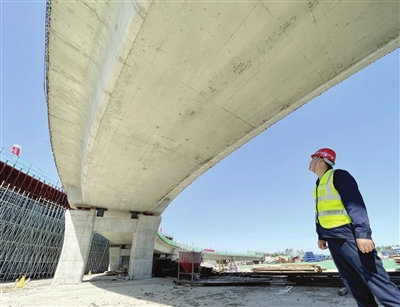 外环线东北部调线与津蓟快速路 立交工程年内主体完工（图）(图1)