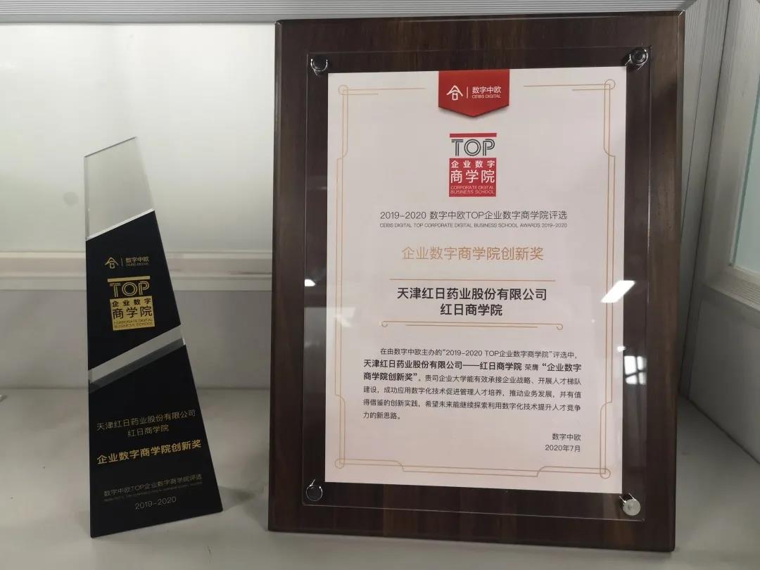 红日商学院获“企业数字商学院创新奖”(图1)