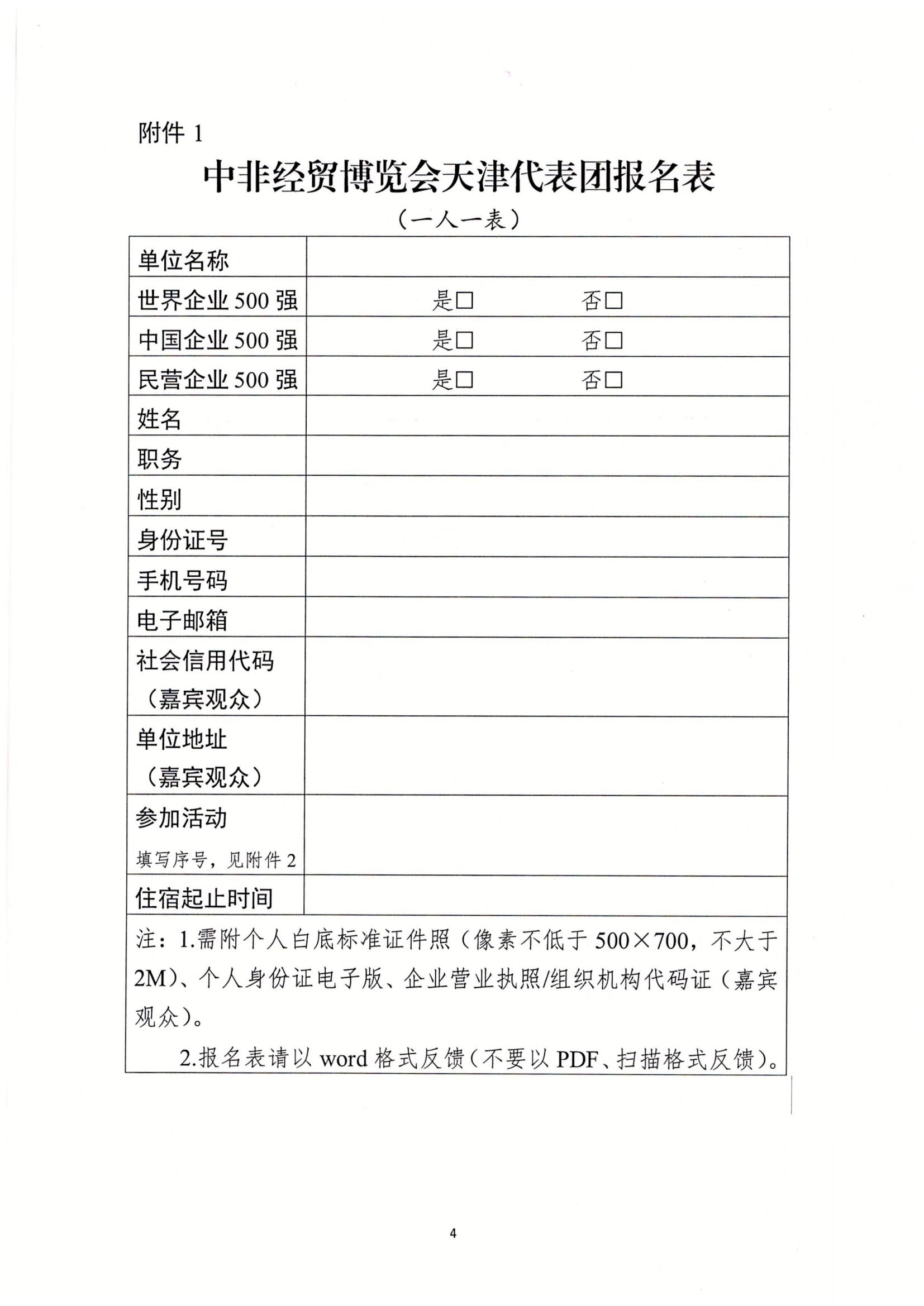 Notice of Municipal Bureau of Commerce on organizing participation in the third China-Africa Economic and Trade Expo(图4)